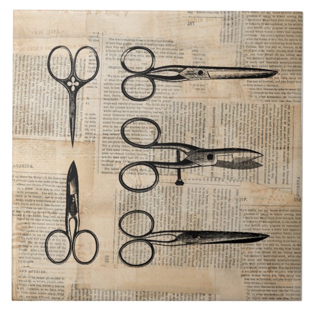 Vintage Barbers Shears Tesouras Anticas (Frente)