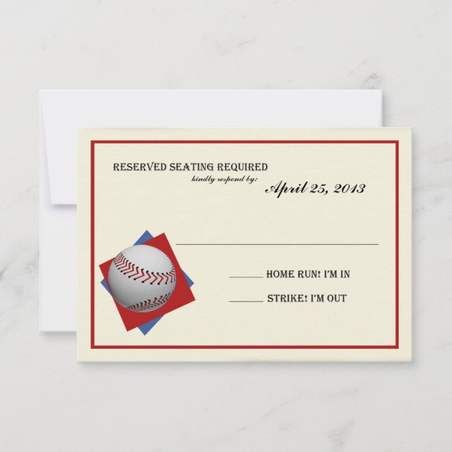Vintage Baseball Bar Mitzvah Resposta (Frente)