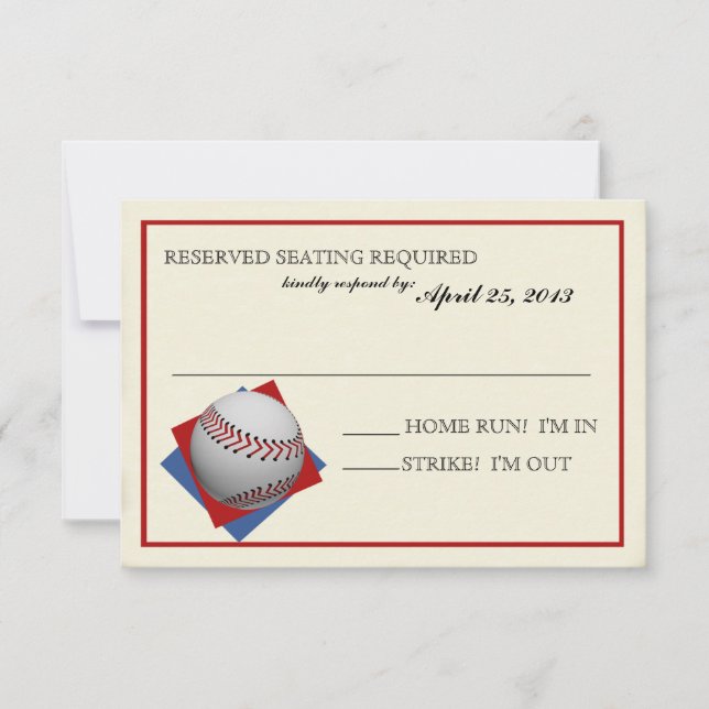 Vintage Baseball Bar Mitzvah Resposta (Frente)