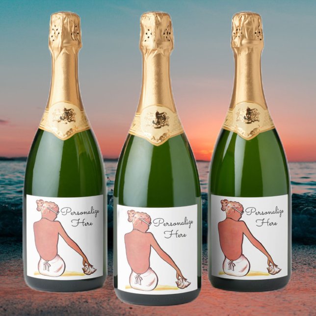 Vintage beach girl with seashell summer elegant  (Criador carregado)