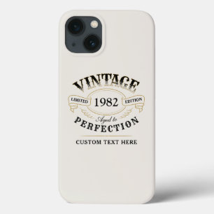 Vintage bege Personalizado Com Idade Para Perfeiçã
