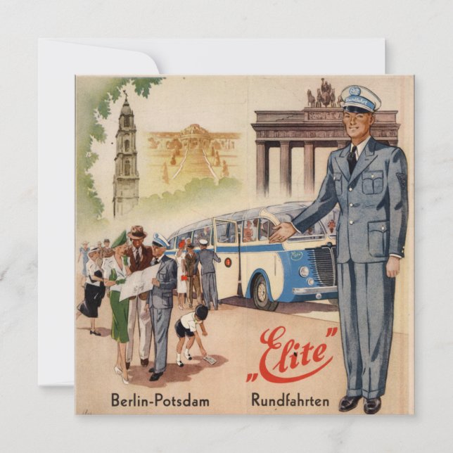 Vintage Berlin-Potsdam Poster (Frente)