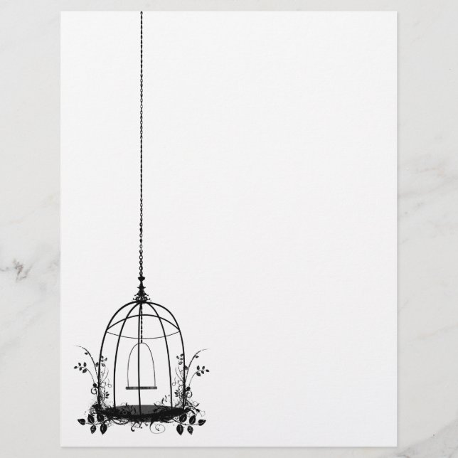 Vintage Bird Cage Letterhead (Frente)