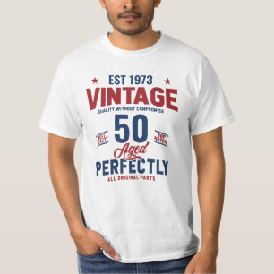 Vintage Birthday Top Entalhe Personalizado