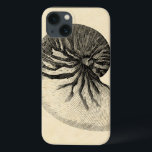 Vintage Black and White Conch Shell<br><div class="desc">Get this unique black and white Conch seashell image on your next product. This amazing, sepia background with a Black and White Conch will look great on anything. Take the beach with you everywhere you go.</div>