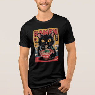 Vintage Black Cat Ramen T-Shirt