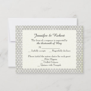 Vintage Black Cream Diamond Resposta de Casamento