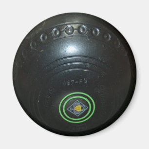 Vintage Black Lawn Bowl, Imã de geladeira