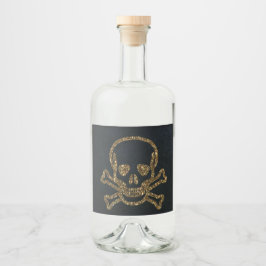 Vintage Black Pirata Skull E Bones