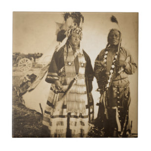 Vintage Blackfoot do chefe e do guerreiro de