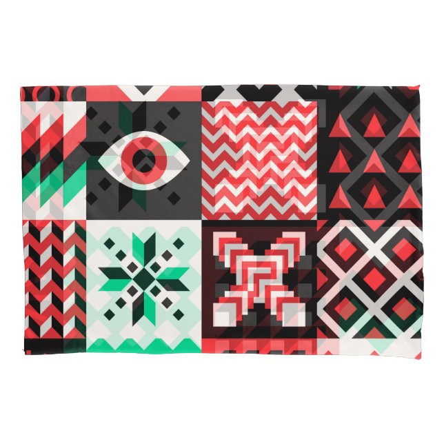 Vintage Block Shapes Abstrato Fundo. (Frente)