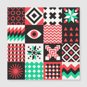 Vintage Block Shapes Abstrato Fundo.