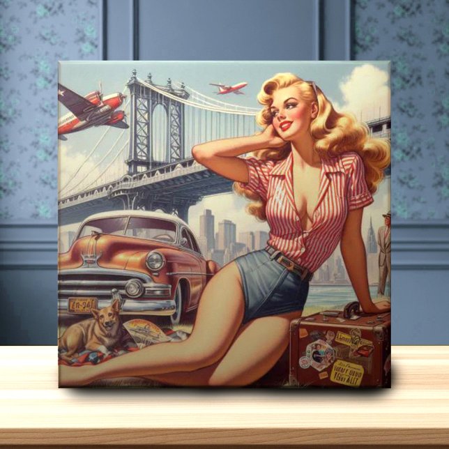 Vintage Blonde Pin-up (Criador carregado)