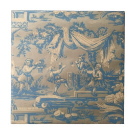 Vintage Blue Chinoiserie
