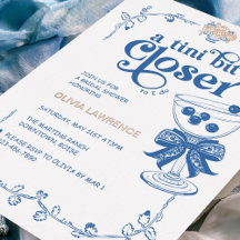 Vintage Blue Chinoiserie Um tini mais perto de mim