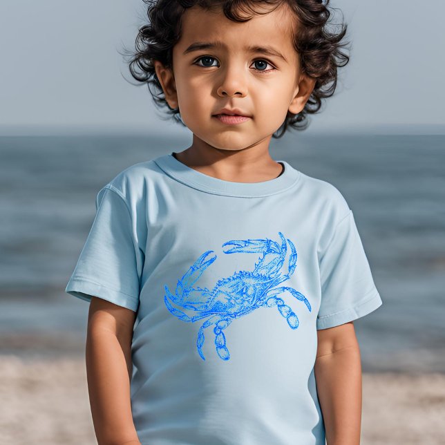 Vintage Blue Crab T-Shirt (Criador carregado)