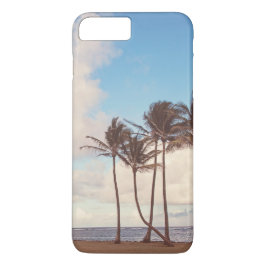 Vintage Blue Hawaii Palm Tree Capa de telefone