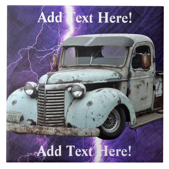 Vintage Blue Truck (Frente)