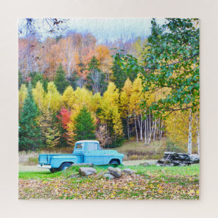 Vintage Blue Truck Quebra-cabeça