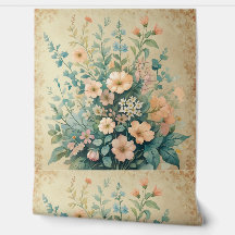 Vintage Blush Floral Peel e Stick