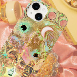 Vintage boêmia, arte hippie pastel única