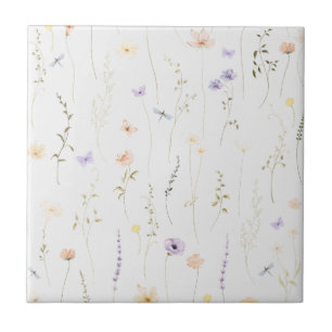 Vintage Bohemian Wildflower Botanic