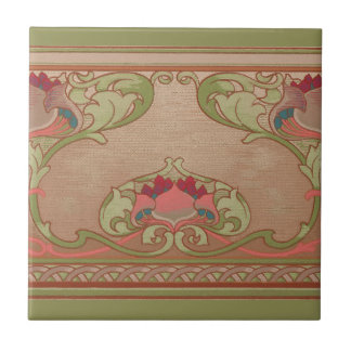 Vintage Botânica Floral Art Nouveau Wainscoting