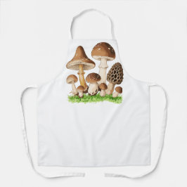 Vintage Botânica Mushroom Ilustração Arte