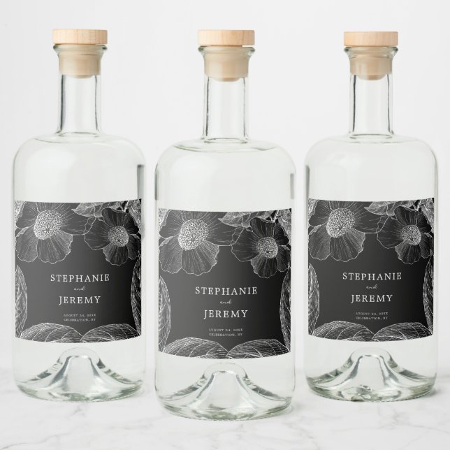 Vintage Botanical Line Art (Garrafas)