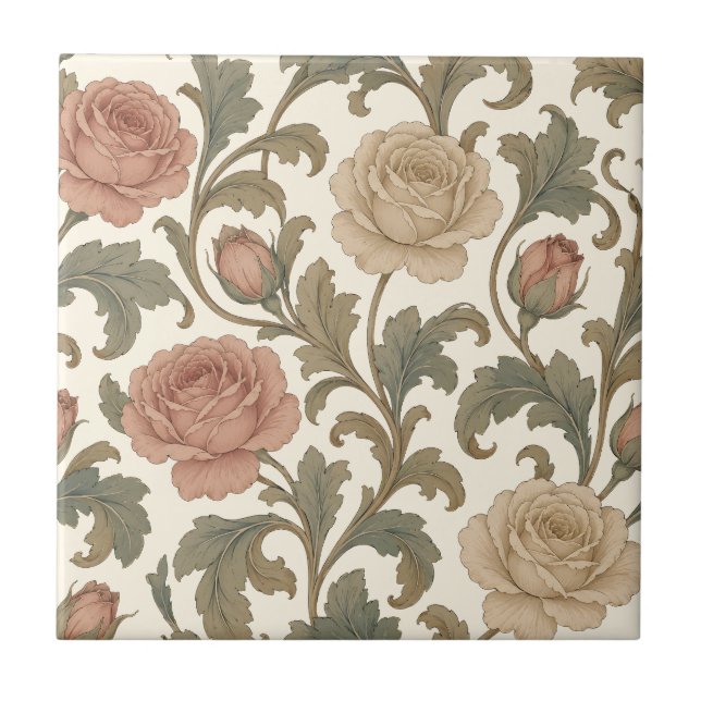 Vintage Botanical Rose (Frente)