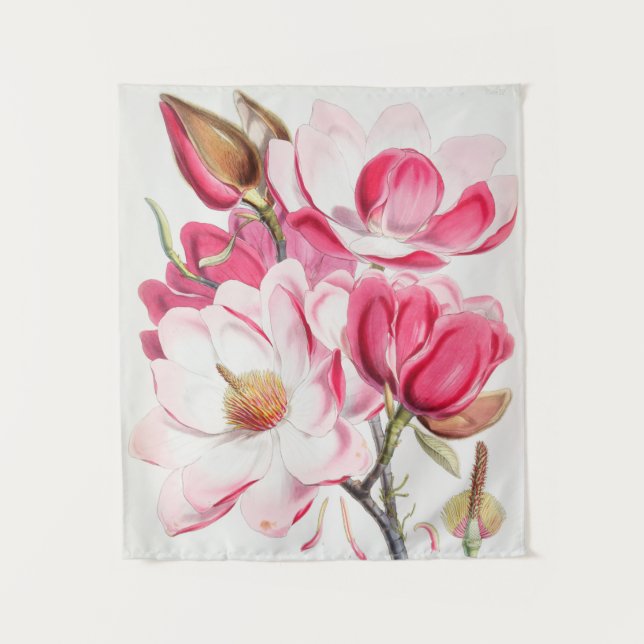 Vintage Botanical Tapeçaria (Frente)