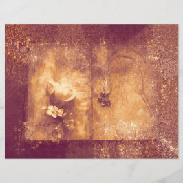 Vintage Brown Sepia Floral Antiga Textura Antiquad