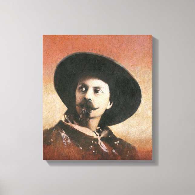 Vintage Buffalo Bill Canvas Portrait (Frente)