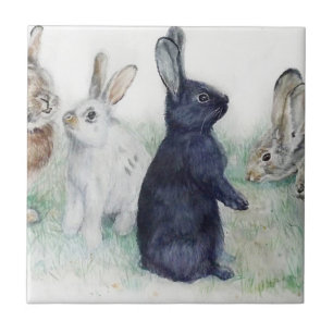 Vintage bunnies, felz pascoa