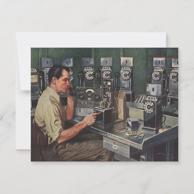 Vintage Business, Reparador de Telefone Telefônico (Frente)