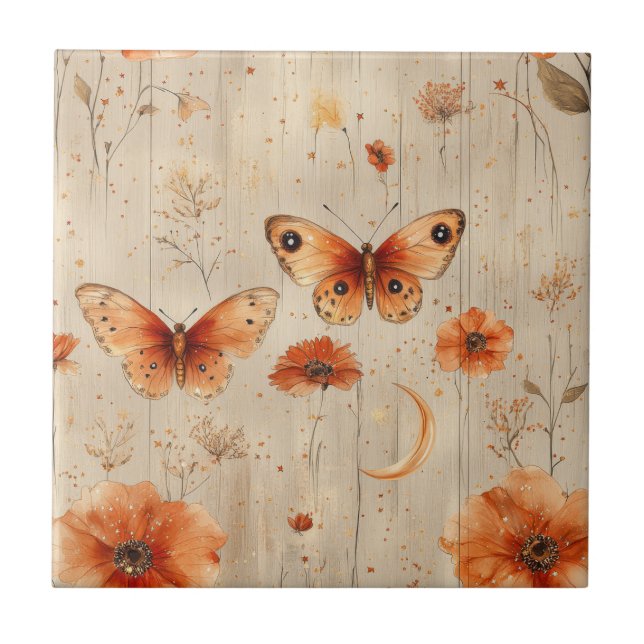 Vintage Butterfly Wildflower (3) (Frente)