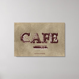Vintage Cafchen Canvas Print - Café Turco