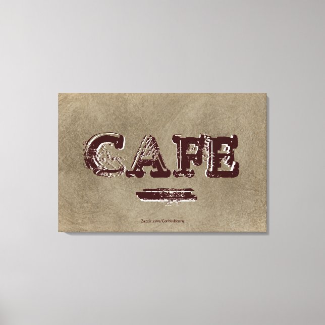 Vintage Cafchen Canvas Print - Café Turco (Frente)