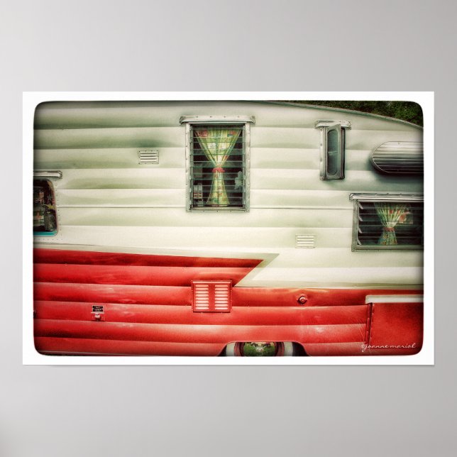Vintage Camper Poster (Frente)