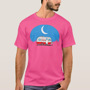 Vintage Camper Sob As Estrelas - Camisa Retro Camp