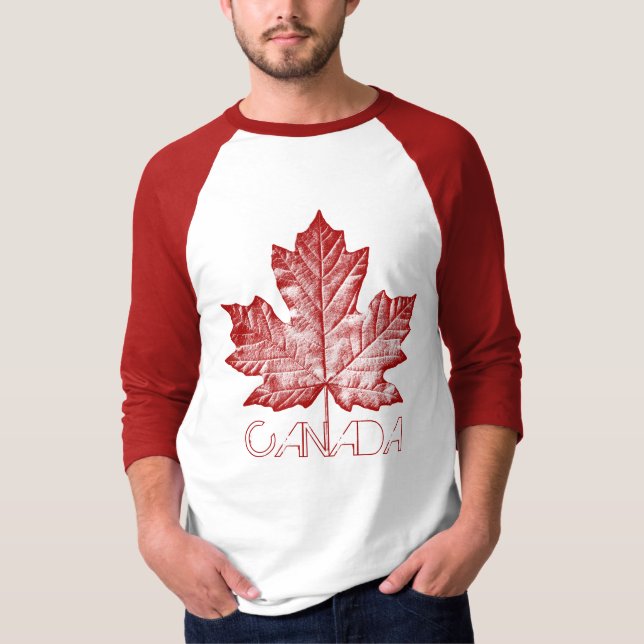 Vintage Canadá Camisas De Baseball Personalizadas  (Frente)