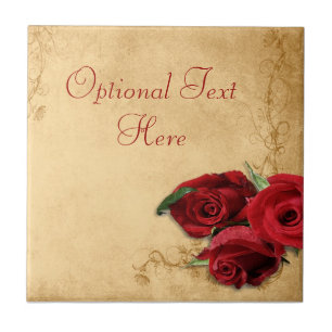 Vintage Caramel Brown & Rosa