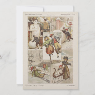 Vintage - Cartão de Natal Holandês