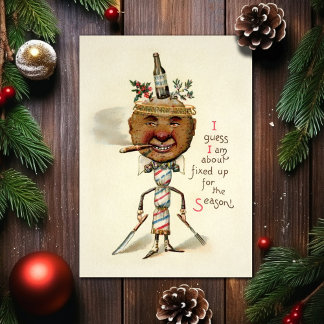 Vintage - Cartão de Natal Odd Vitoriano