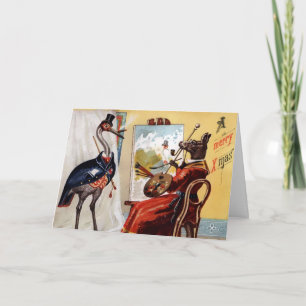 Vintage - Cartão de Natal Odd Vitoriano