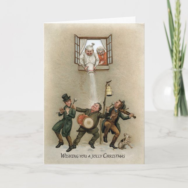 Vintage - Cartão de Natal Vitoriano (Frente)