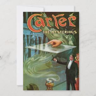 Vintage Carter o Misterioso Poster mágico