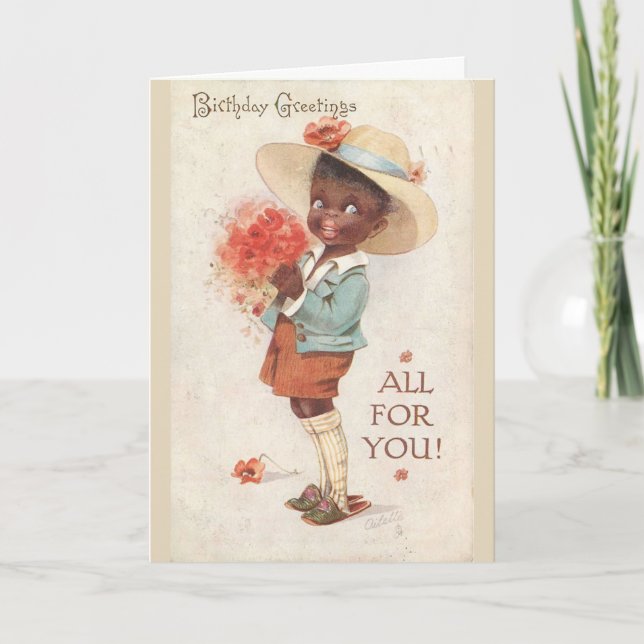 Vintage - Cartões de aniversários Todos para você, (Frente)