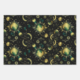 Vintage Celestial Moon e Star