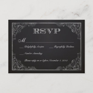 Vintage Chalkboard RSVP